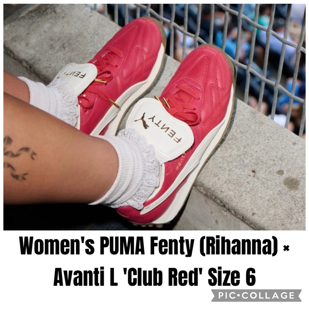 Women's PUMA Fenty (Rihanna) *Avanti L 'Club Red' Size 6